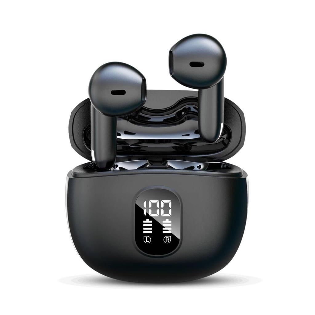 New Bluetooth Bluetooth Earbuds with Digital LED Compact and Automatic Full Sound Long Separate Left and Right Single or Perfect for and Certified by