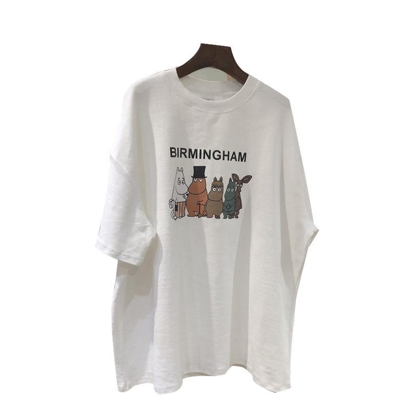 White T-shirt for Women In Summer New Women's Clothing Student Casual Top Sleeves for Women