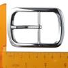 2pcs Rectangular Stainless Steel Belt Buckles Single Prong Belt Buckles  for 1.5 Inch/38mm Belt