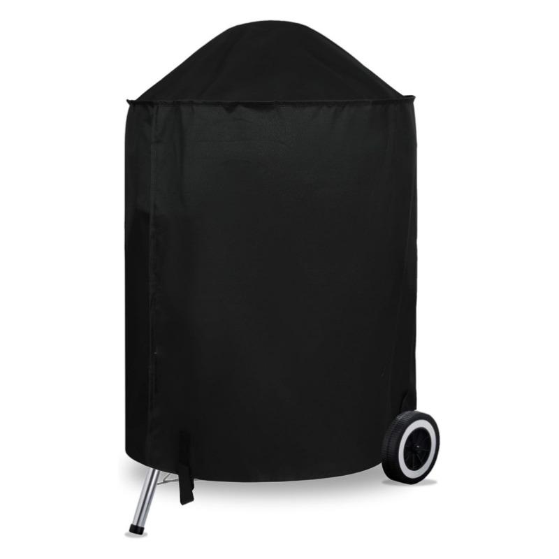 

Round Outdoor Oven Cover 210D Oxford Cloth Waterproof Dust Cover UV Protection Outdoor Furniture Cover 66x70cm чёрный
