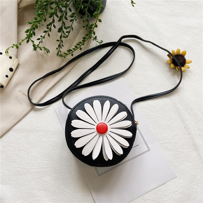 Daisy Little Shoulder Bag Round Zipper Design For Childrens Bag Crossbody
