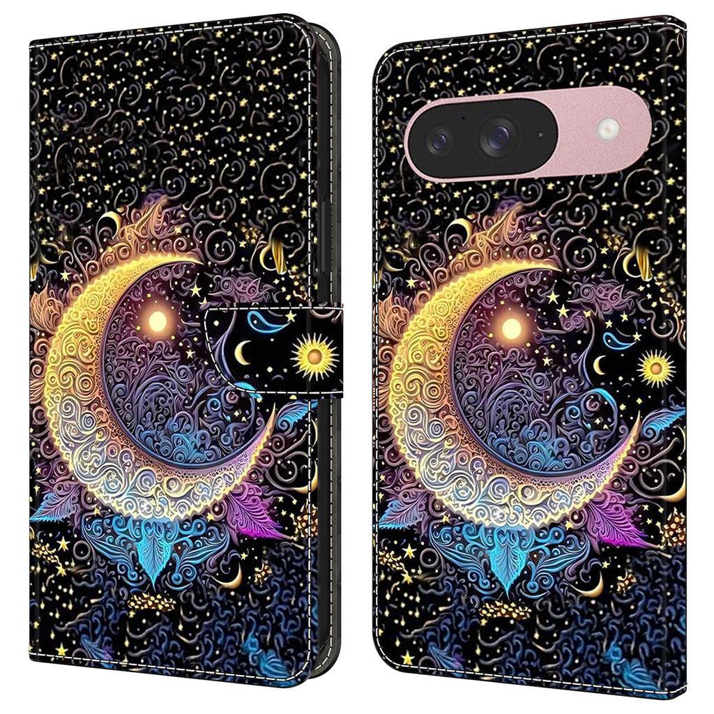 For Google Pixel 9 Pro/Pixel 9 Case Wallet Stand Pattern Printing PU Leather Flip Phone Cover
