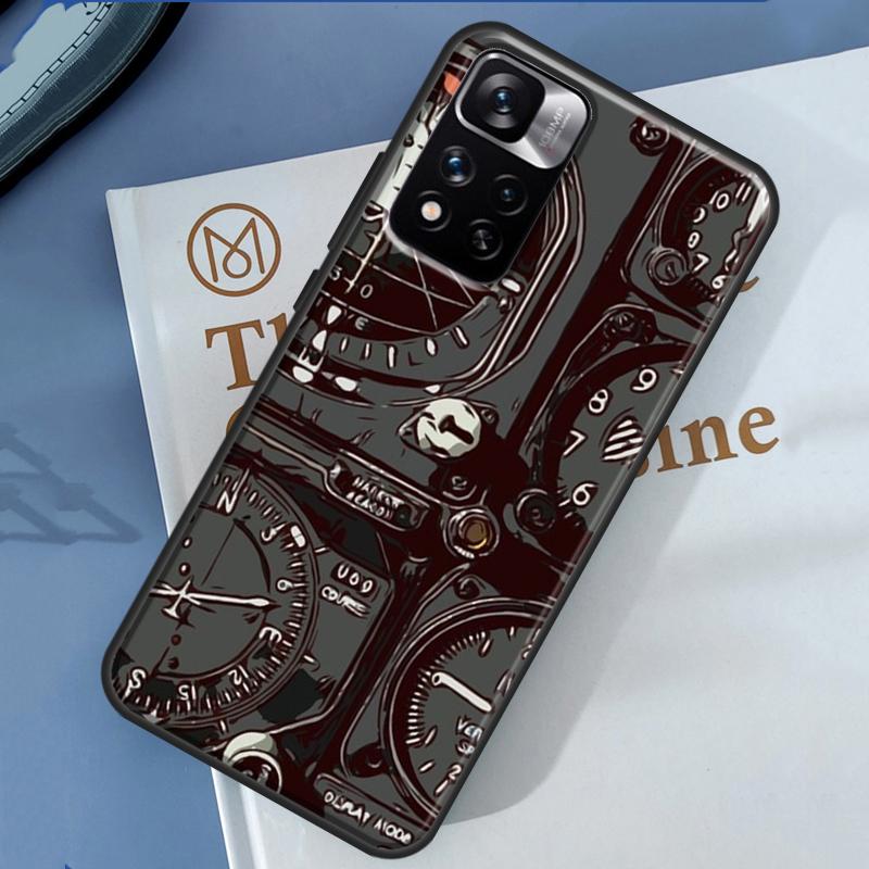 Flight Instruments Case For Xiaomi Redmi 13C 10C 12C 14C Redmi Note 14 13 Pro 12 11 9 10 9S 10S 11S 12S Cover