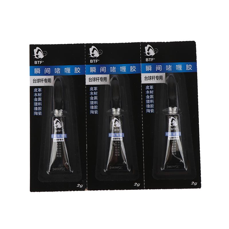 

Клей для наклейки на більярдний кий Ремонт більярдного кия Пул Більярд Аксесуар для ремонту наклейки на кий Збільшення тертя Інструмент для ремонту наклейки на кий 3Pcs