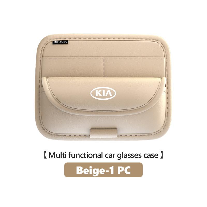 AABIU1 For KIA Car Sun Visor Eyeglasses Box Sunglasses Storage Card Holder Stinger Optima Cerato Soul Venga Forte Spectra Sedona
