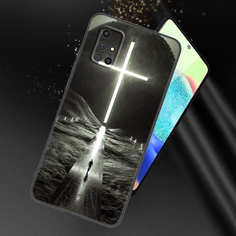 Jesus Christ Cross Phone Case For Samsung Galaxy A21 A30 A50 A52 S A13 A22 A32 4G A23 A33 A53 A73 5G A12 A31 A51 A70 A71 A72