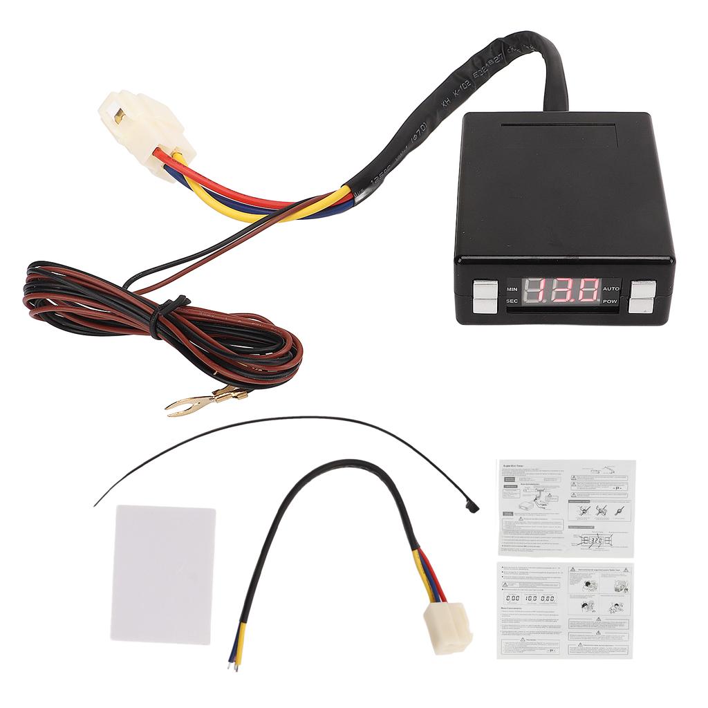 Auto Turbo Timer LED Digital Display Programmable Universal Turbo Flameout Protection for Modification