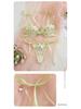 Light Green Floral Embroidered Lace Lingerie Set