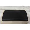 Used SAINT LAURENT Long wallet Round zipper Black Leather