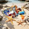 Custom Name Personalized Saint Seiya Print Beach Towel, for Trip Camping Beach Party Home Decor, Birthday Gift for Family & Friends