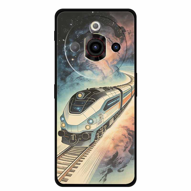 For ZTE Nubia Focus Pro 5G Case Train Railway Silicone Soft TPU Phone Shockproof Back Cover for ZTE Focus Z2351N Protective Capa