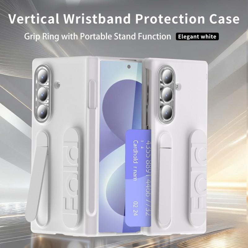 Slim Foldable Phone Case With Pen Slot Card Holder Galaxy Z Fold 8 Ultra 7 6 Shockproof PC Cover