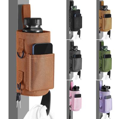 Magnetische Gymnastik-Wassertasche mit Handytaschen Schultergurt Fitness Sport Wasserflaschenhülle Becher Träger Halter Workout Essential