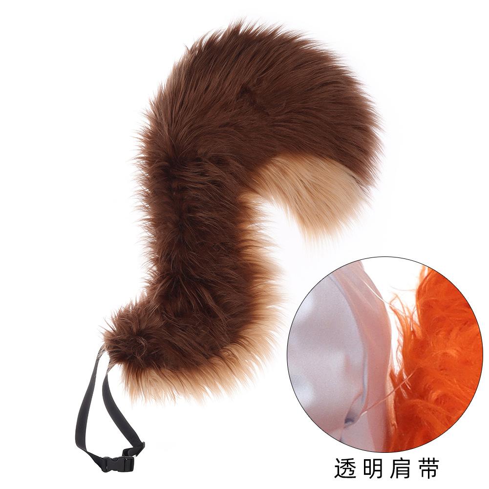 Halloween Plush Anti-Gravity Squirrel Tail Cosplay Original Simulation Beast Tail Big Tail