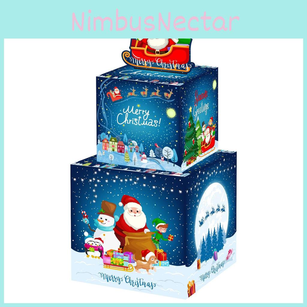 Layer Santa Double Money Box Gift Box For Christmas Celebrations And Surprises