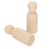 10pcs 75mm Male DIY Painting Dolls Wooden Children Painting Figure Toy Craft