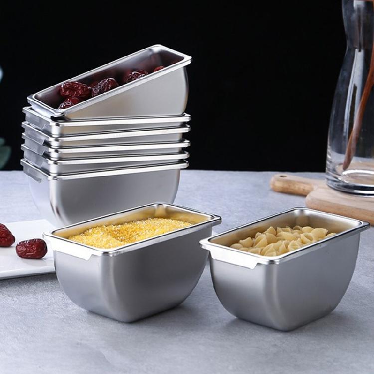 Household Grid Spice Container Set Seasoning Box Stainless Steel Seasoning Box Seasoning Storage Jar with Cover
