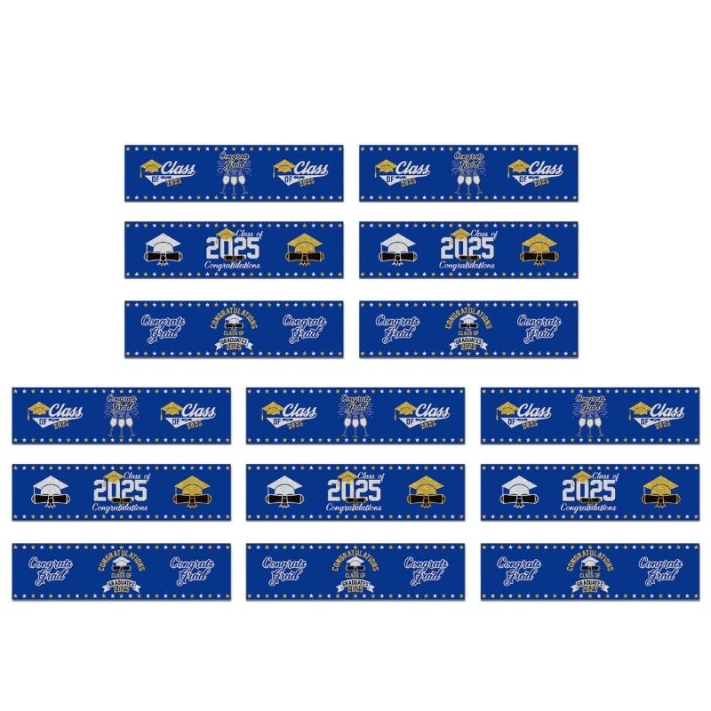 

Pack of 15 Graduation Themed Bottle Sticker Easy to Use Waterproof Designs Lables for Parties and School Event