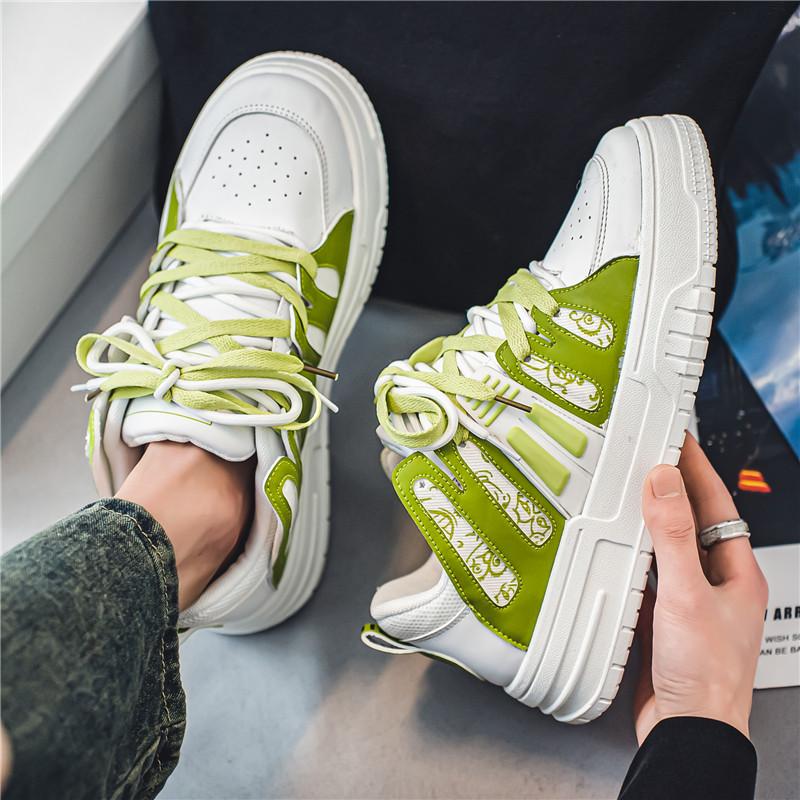 Pánské ležérní čtyřsezónní módní skateboardingové studentské pohodlné tenisky chlapecké trendy měkká podrážka prodyšné boty