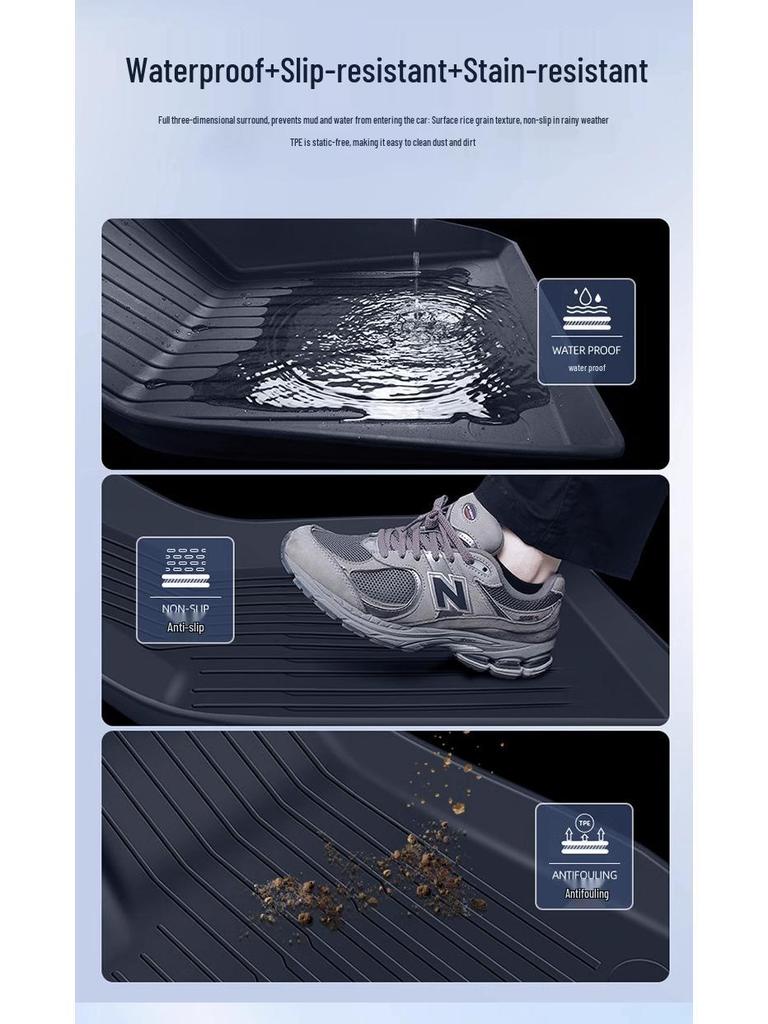 Tesla Model 3/Y Trunk & Rear Seat TPE Mat - Baby Safe