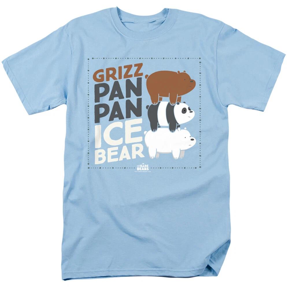 We Bare Bears Grizz Pan Pan Ice Bear T-Shirt - Adult, Child, Toddler S