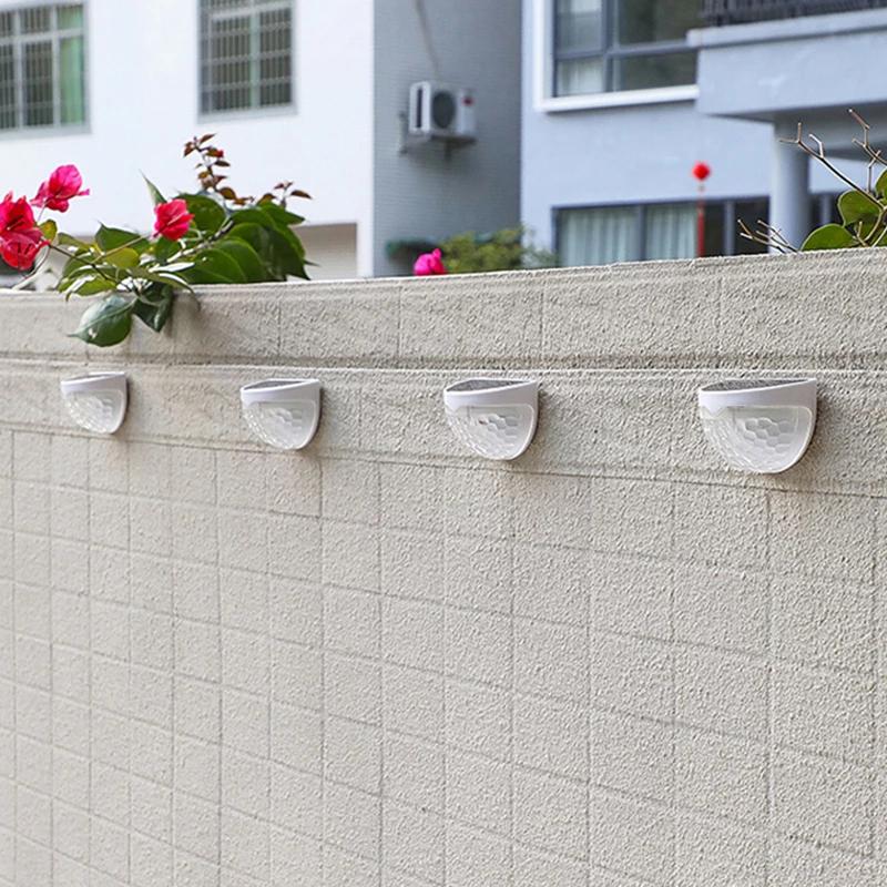 Solarlicht-Außenbeleuchtung, zentrale Steuerung, Induktionshofdekoration, Solar-Wandwandlampe, halbrunde Treppenlampe, Wandwaschlampe