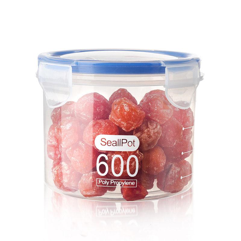 Food Grade Sealed Jars Refrigerator Fresh-keeping Storage Jars Plastic Grain Jars Multi-specification Sealed Jars with Lids