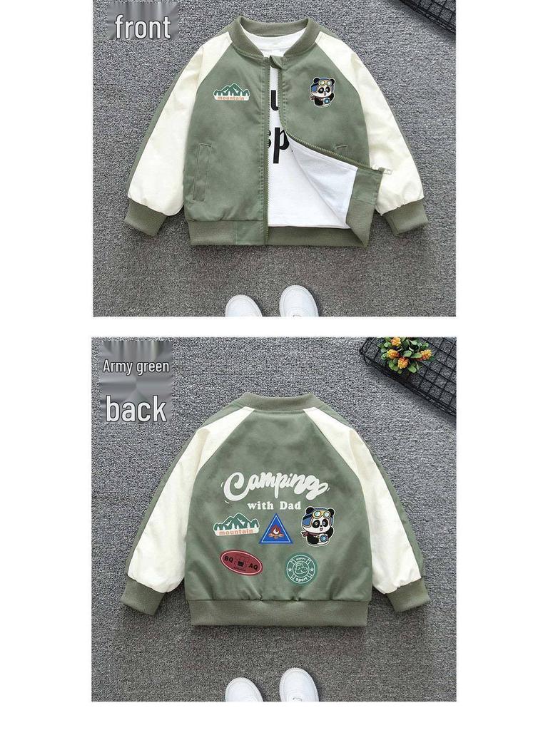 Children's Baseball Uniform Jacket: 2025 Fashionable Hooded Windbreaker for Boys