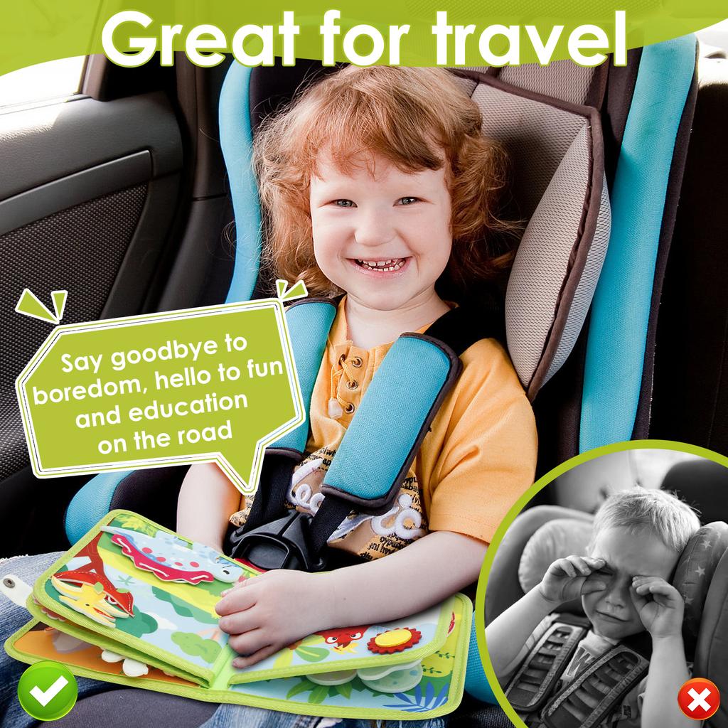 Toddler Board Book Toys Montessori Educational Activity Developing Book Soft Felt Toddler Quiet Books Protable Traveling Toys