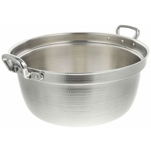 Akao Aluminum DON Hammered Round Pot, 48cm, Aluminum Alloy, Aluminum Die-Cast Handle, Japan, AEV02048
