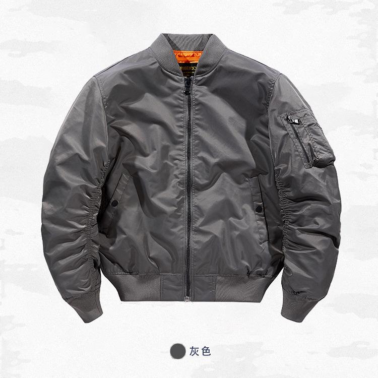 Men's Autumn and Winter Plus-size Stand Collar Flight Suit Coat Fashion Light Version Jacket Fashionable Baseball Uniform