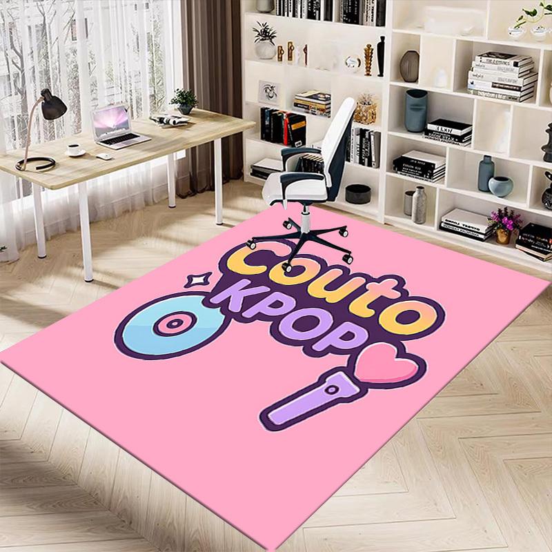 1PC Couto KPOP Extra Large Non Slip Floor Carpet, Office, Family, Bedroom, Studio Large Area Rug Indoor Rugs