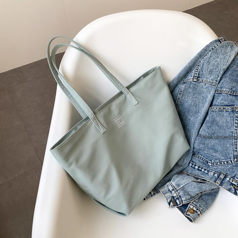 Tote Bag Commuter Bag Casual Canvas Bag Waterproof Nylon Large Bag Women's Large-capacity Shoulder Bag