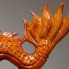 4 Inches Wooden Chinese Feng Shui Dragon Statue for Office Home Tabletop Decor Fortune 2025 New Year Decoration Ornaments
