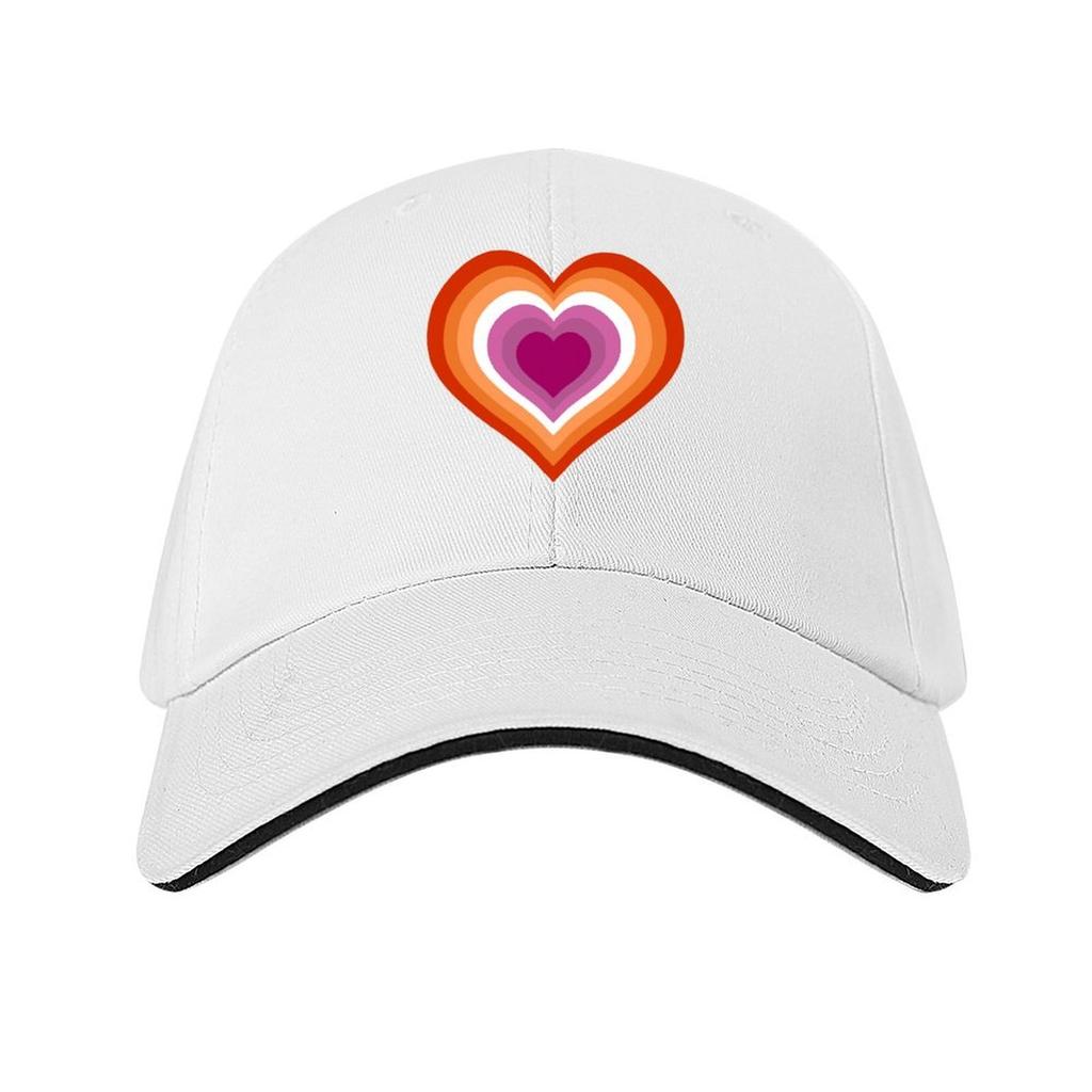 Lesbian Heart Sticker Baseball Cap fishing caps man tactical cap funny hat Ball Cap Trucker Hats For Men Womens