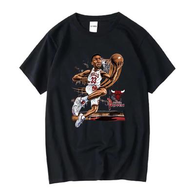 Vintage Πλυμένο T-Shirt Καρικατούρα Scottie Pippen Στυλ 90s Μπάσκετ The Last Dance Κοντομάνικο ή Μακρυμάνικο Vintage Πλυμένο