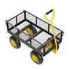 Steel Garden Cart 500lb Capacity Heavy Duty Yard Wagon Cart 10in Tires