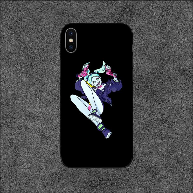 Cyberpunk Edgerunners Rebecca Telefon Fall Für iPhone 11 12 Mini 13 14 Pro XS Max X 8 7 6s Plus 5 SE XR Shell
