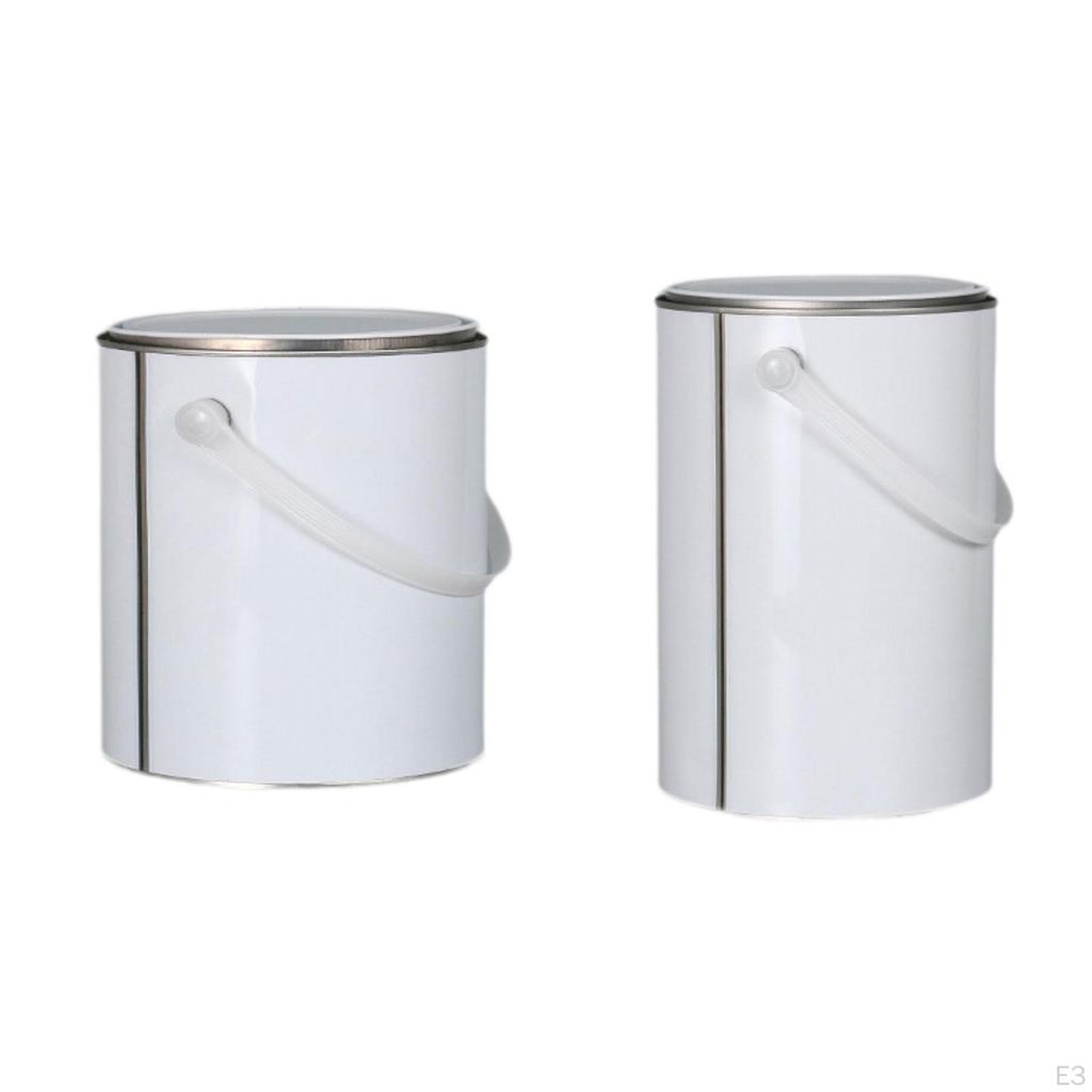 Empty Paint Can Metal Multifunctional Rustproof Iron with Lid Storage Container for Home