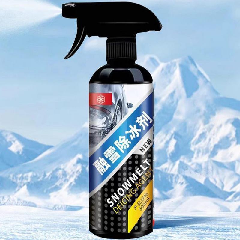 Autofenster-Enteiser, 300 ml, Enteisungsmittel, Schmelzmittel, Enteisungsmittel für Auto-Windschutzscheibenfenster, schmilzt leicht Frost und Schnee, verbessert