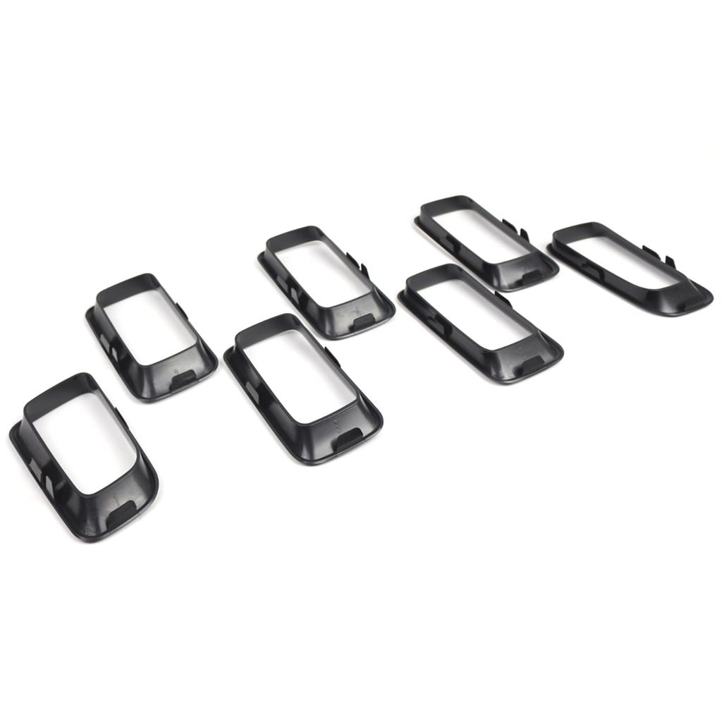 7pcs Front Grille Grill Insert Cover Frame Replacement for Jeep Compass from 2011 to 2016, 51137449207, 51137300589