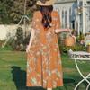 Eleganti abiti da donna estivi larghi a maniche corte taglie forti casual lunghi abiti per le donne abbigliamento vintage