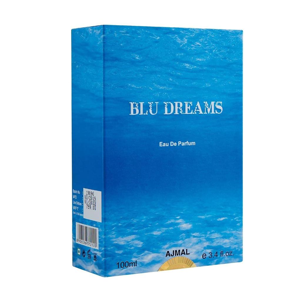 Ajmal Blu Dreams EDP Fougere Perfume Spray For Men, 100ml