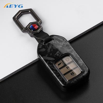 Abs Carbon Fiber Car Key Case Cover For Honda Crv Cr-V Fit Civic Accord Hr-V Hrv City Odyssey Xr-V Protected Keyless Accessories