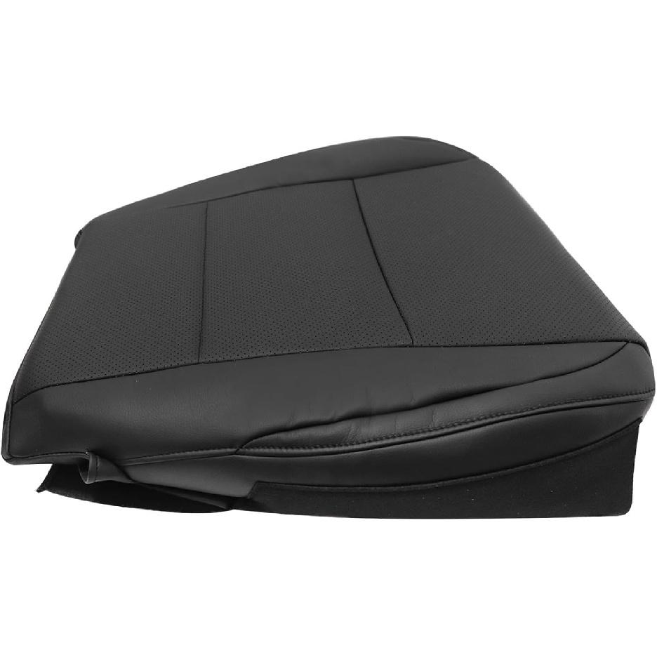 Priprilod Black Perforated Leather Driver Side Bottom Replacement Seat Cover Compatible with Lexus ES350 300h 2013 2014 2015 2016 2017 2018