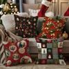 Festive-Patterned Christmas Pillowcasessuitable For Sofa Car Bedroom Decorative Cushion Cover Pillow Cover