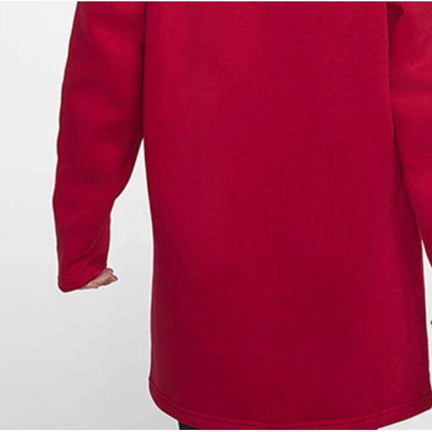 Nike Logo Letter Print Long Sleeve A-Line Dress Women Dresses Red CU3661-687