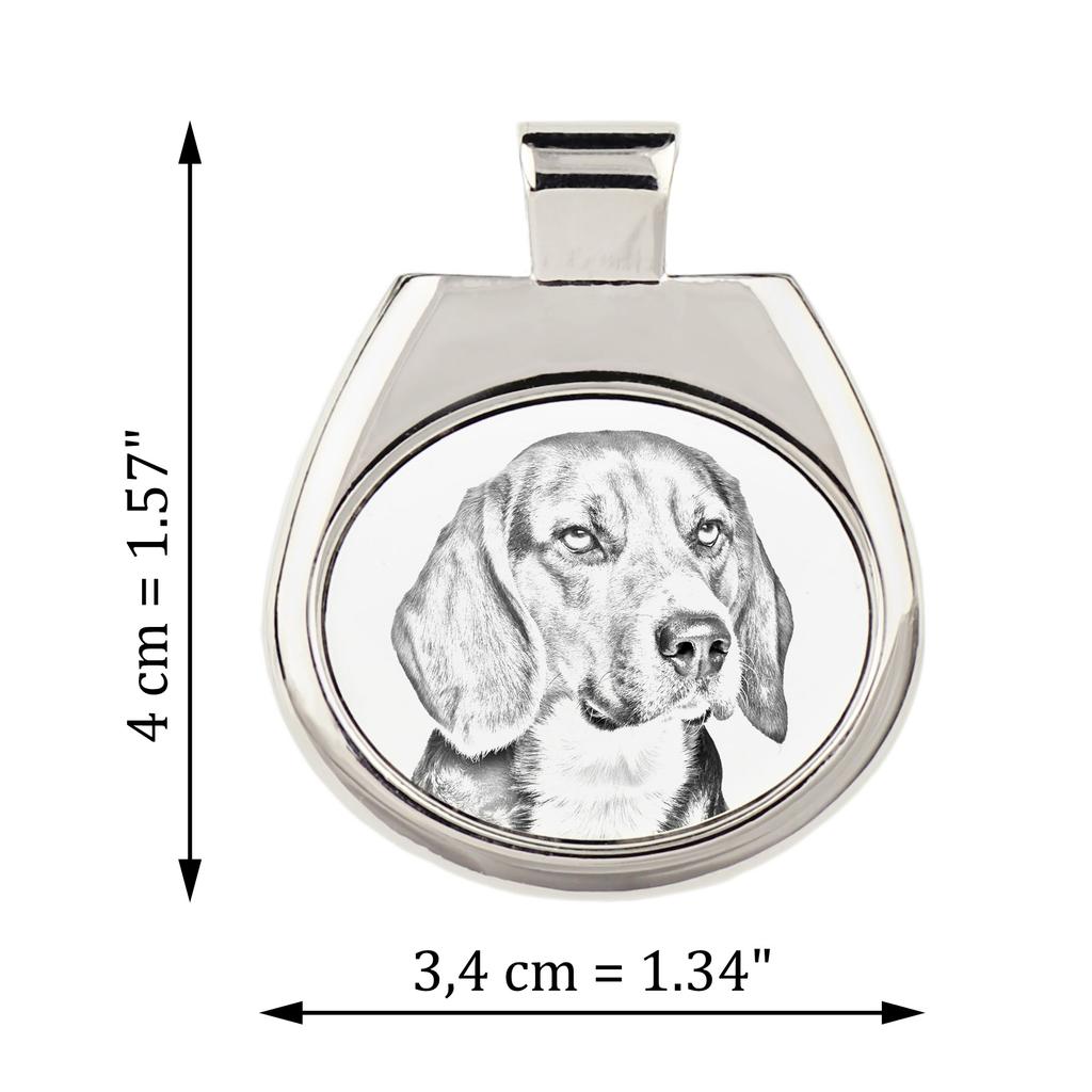Beagle – Dog necklace, personalized pendant with a photo | Art-Dog