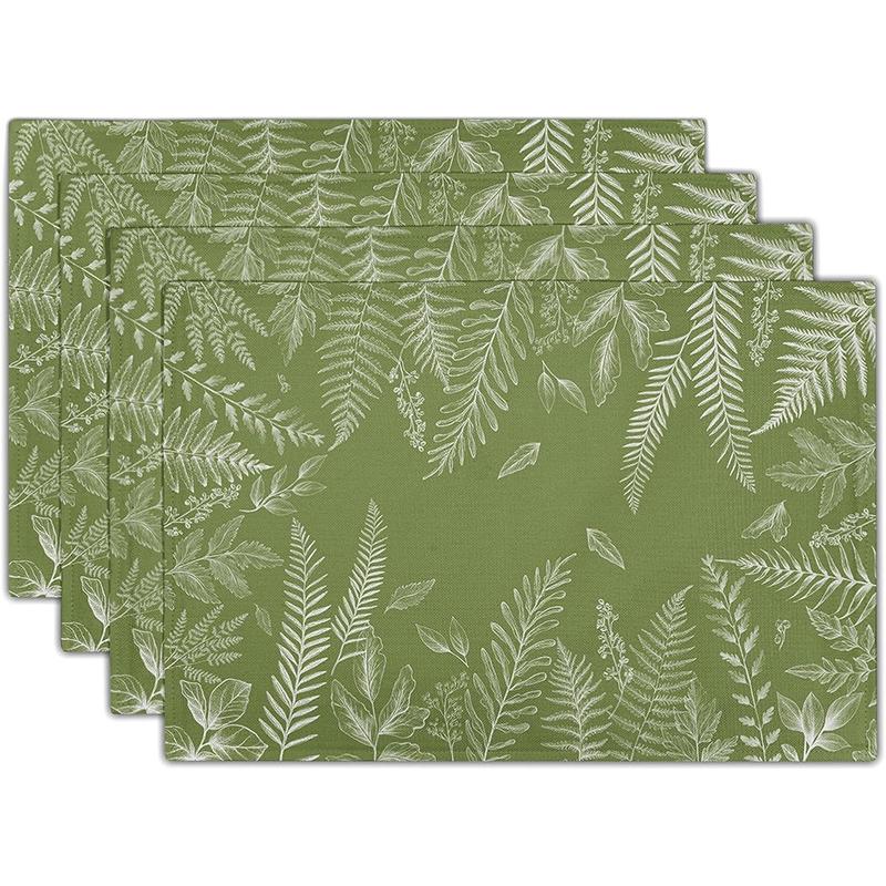 Tropische Blatt-Tischsets Böhmische Tischdekoration Rutschfest Hitzebeständig Geschirr Essunterlage für Sommer Strand Heimdekoration