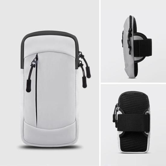 Handy-Armtasche mit zwei Fächern, große Kapazität, Lauf-Armband, leicht, komfortable Passform, sichere Handy-Tasche für Sport